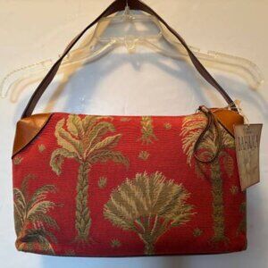 NWT Tommy Bahama Palms A Plenty Medium Hobo Fabric Purse Handbag Retails $130